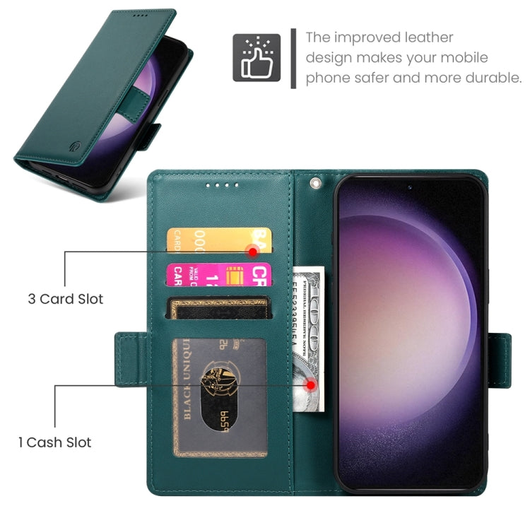 For Samsung Galaxy S23 5G Side Buckle Magnetic Frosted Leather Phone Case