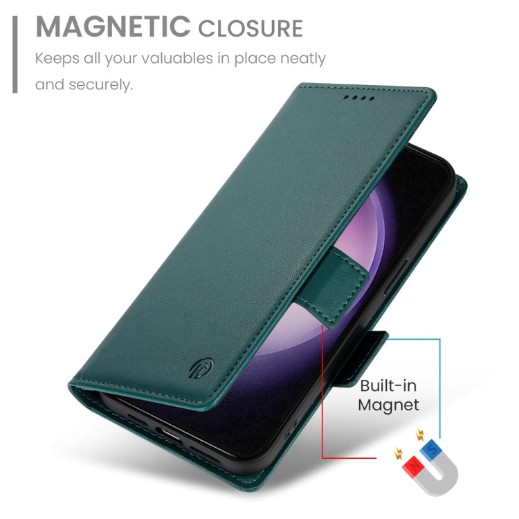 For Samsung Galaxy S23 5G Side Buckle Magnetic Frosted Leather Phone Case