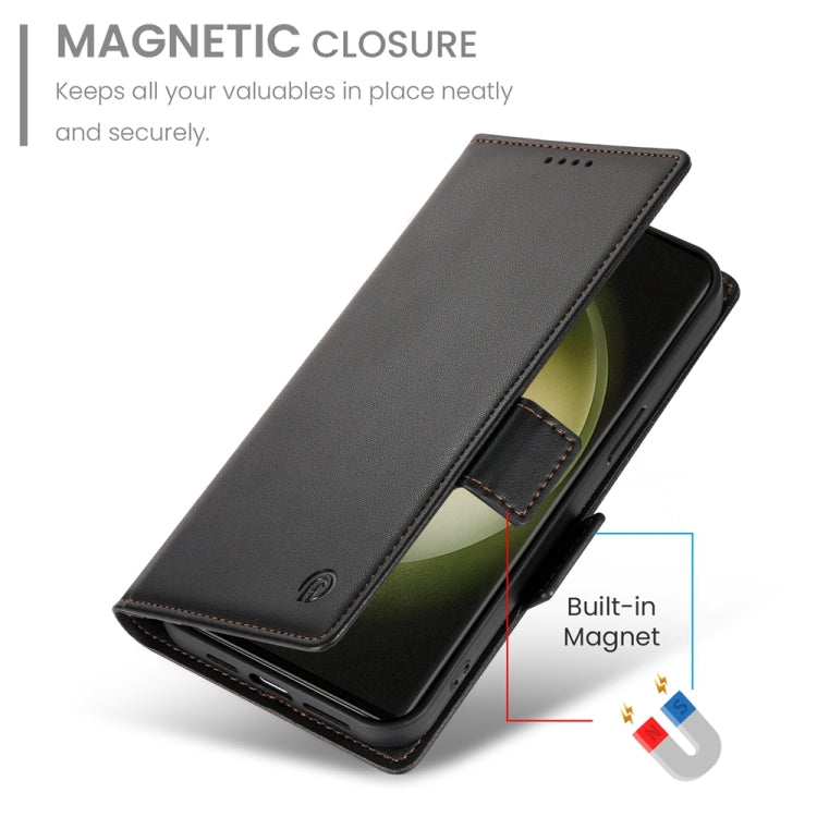 For Samsung Galaxy S23 Ultra 5G Side Buckle Magnetic Frosted Leather Phone Case