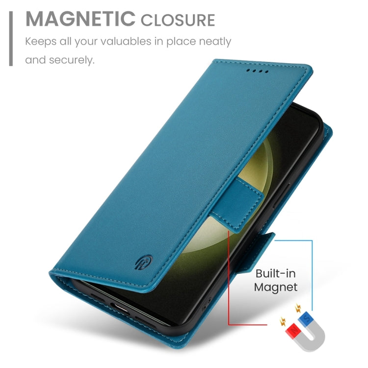 For Samsung Galaxy S23 Ultra 5G Side Buckle Magnetic Frosted Leather Phone Case