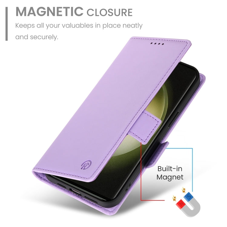 For Samsung Galaxy S23 Ultra 5G Side Buckle Magnetic Frosted Leather Phone Case