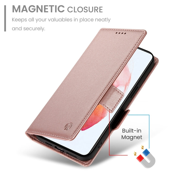 For Samsung Galaxy S21 5G Side Buckle Magnetic Frosted Leather Phone Case