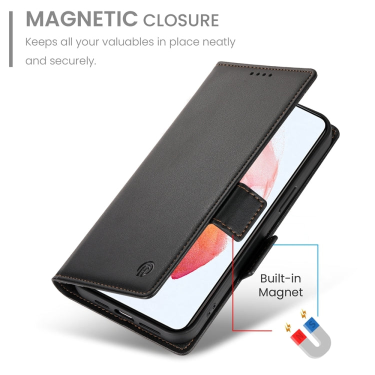For Samsung Galaxy S21 5G Side Buckle Magnetic Frosted Leather Phone Case