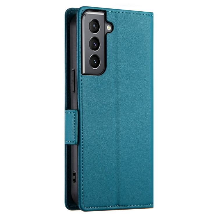 For Samsung Galaxy S21 5G Side Buckle Magnetic Frosted Leather Phone Case