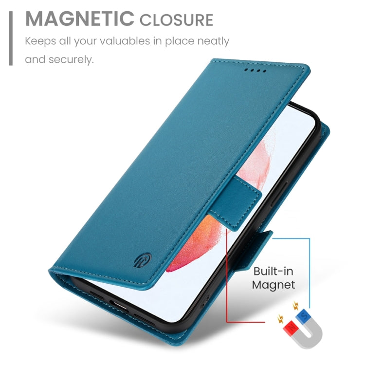 For Samsung Galaxy S21 5G Side Buckle Magnetic Frosted Leather Phone Case