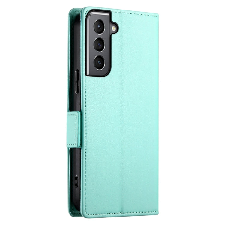 For Samsung Galaxy S21 5G Side Buckle Magnetic Frosted Leather Phone Case