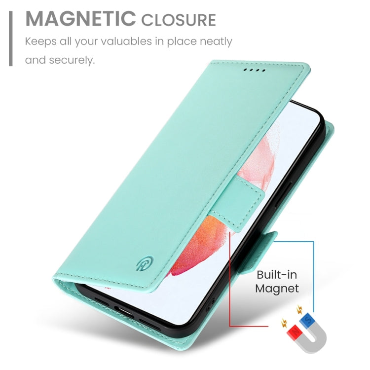 For Samsung Galaxy S21 5G Side Buckle Magnetic Frosted Leather Phone Case