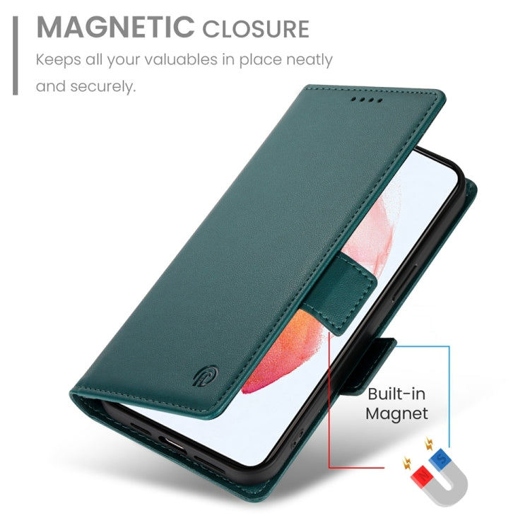 For Samsung Galaxy S21 5G Side Buckle Magnetic Frosted Leather Phone Case