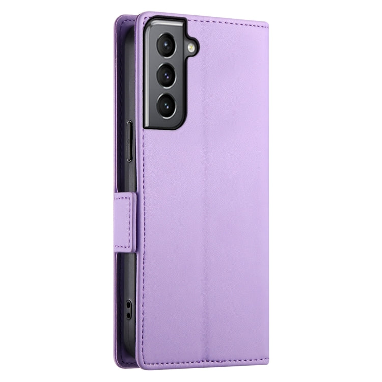 For Samsung Galaxy S21 5G Side Buckle Magnetic Frosted Leather Phone Case