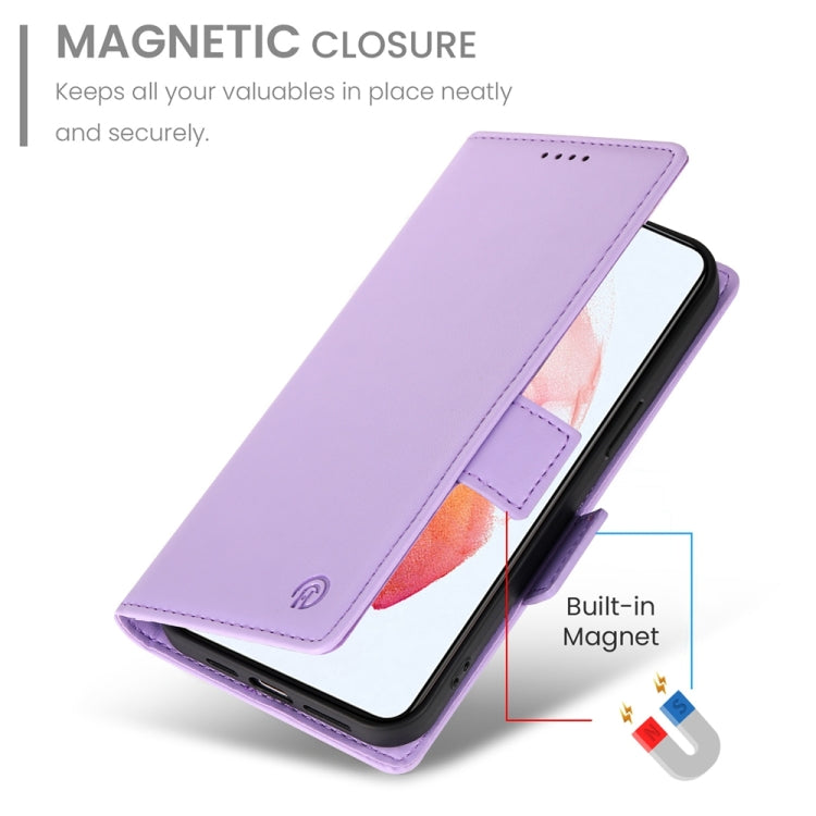 For Samsung Galaxy S21 5G Side Buckle Magnetic Frosted Leather Phone Case
