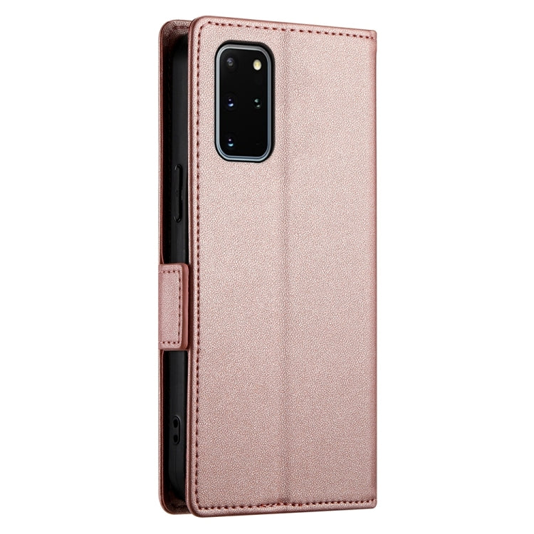 For Samsung Galaxy S20+ 5G Side Buckle Magnetic Frosted Leather Phone Case