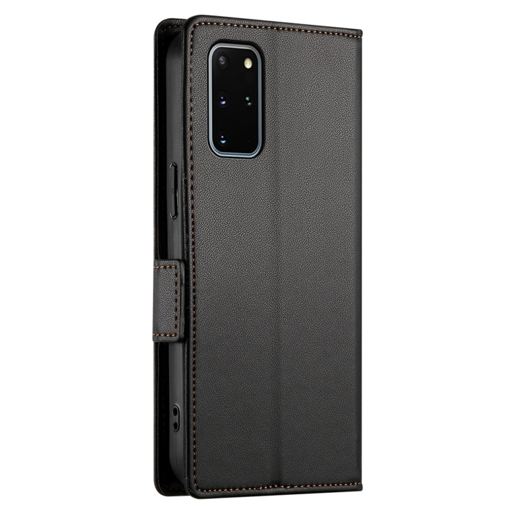 For Samsung Galaxy S20+ 5G Side Buckle Magnetic Frosted Leather Phone Case