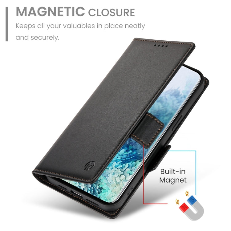 For Samsung Galaxy S20+ 5G Side Buckle Magnetic Frosted Leather Phone Case