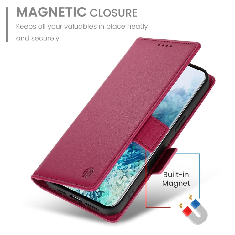 For Samsung Galaxy S20+ 5G Side Buckle Magnetic Frosted Leather Phone Case