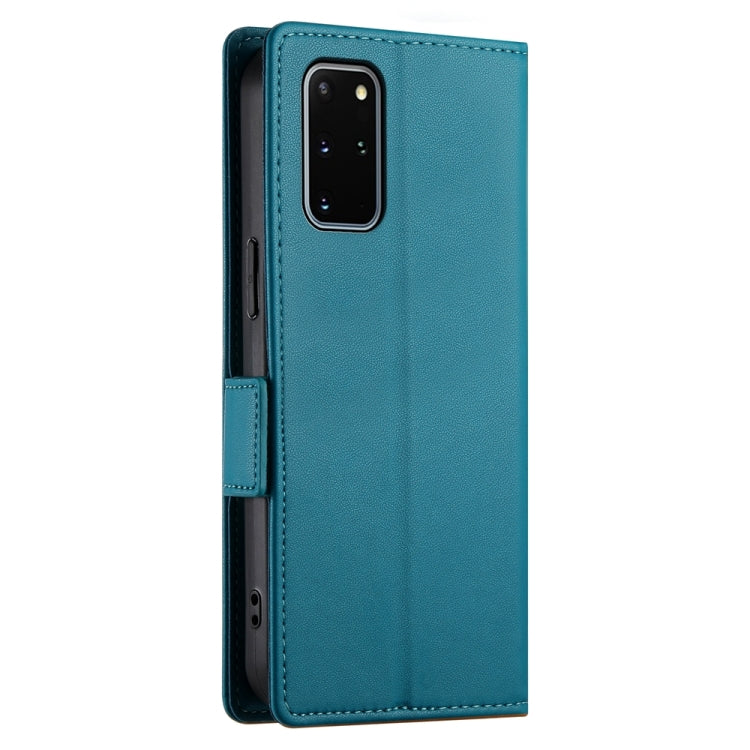 For Samsung Galaxy S20+ 5G Side Buckle Magnetic Frosted Leather Phone Case