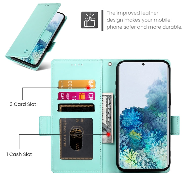 For Samsung Galaxy S20+ 5G Side Buckle Magnetic Frosted Leather Phone Case