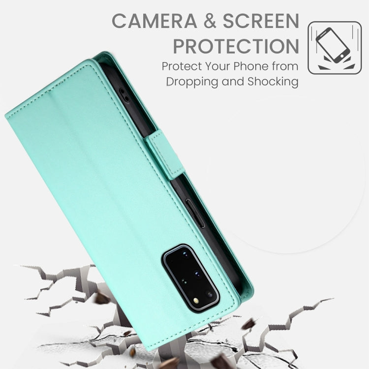 For Samsung Galaxy S20+ 5G Side Buckle Magnetic Frosted Leather Phone Case
