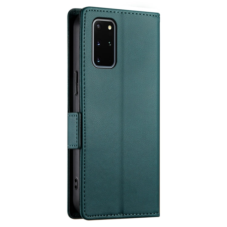 For Samsung Galaxy S20+ 5G Side Buckle Magnetic Frosted Leather Phone Case