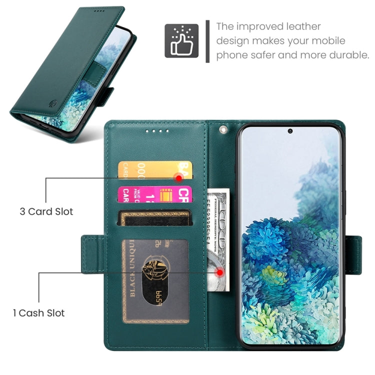 For Samsung Galaxy S20+ 5G Side Buckle Magnetic Frosted Leather Phone Case
