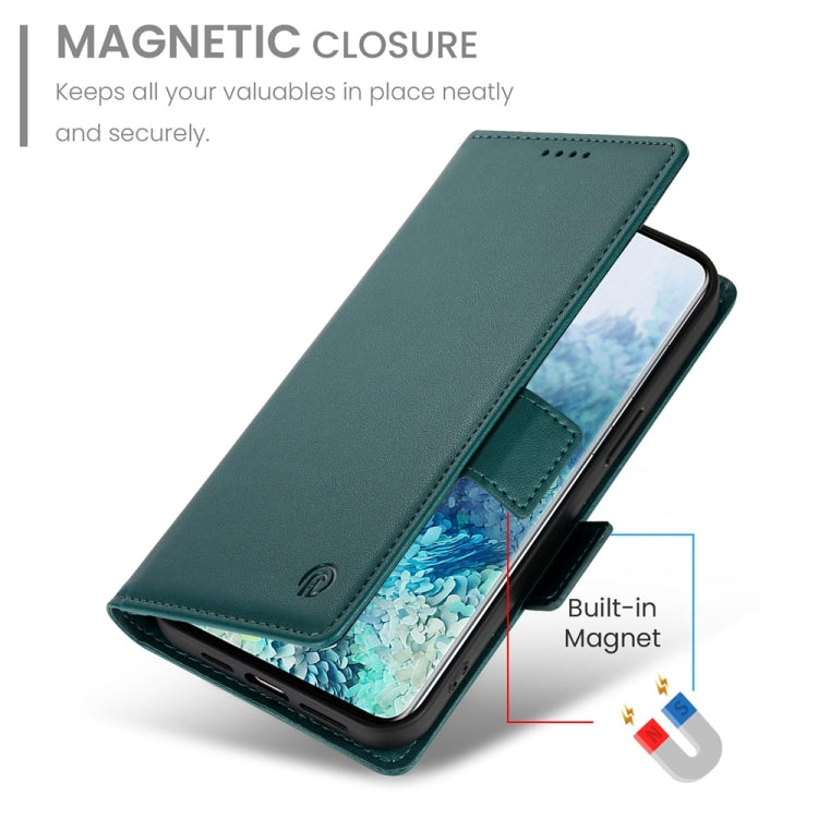 For Samsung Galaxy S20+ 5G Side Buckle Magnetic Frosted Leather Phone Case