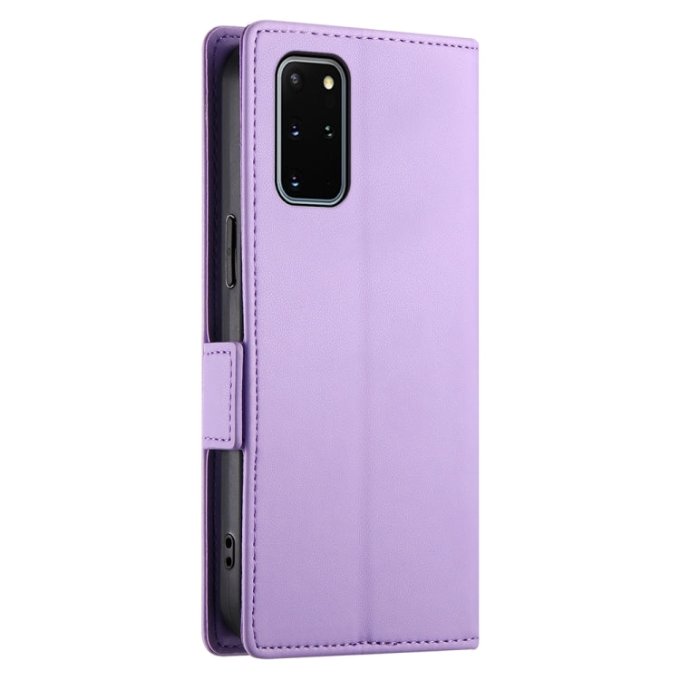 For Samsung Galaxy S20+ 5G Side Buckle Magnetic Frosted Leather Phone Case