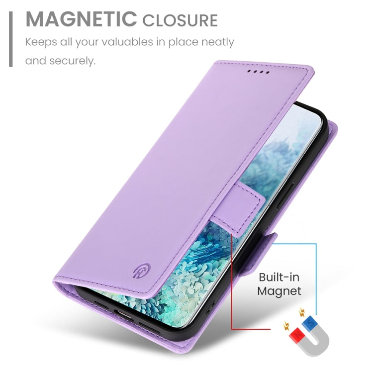 For Samsung Galaxy S20+ 5G Side Buckle Magnetic Frosted Leather Phone Case