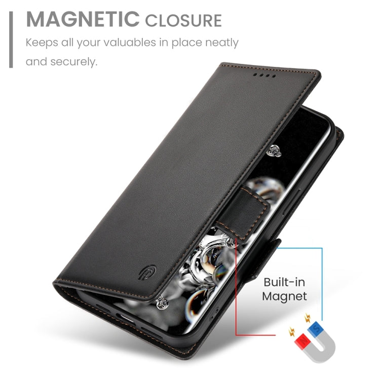 For Samsung Galaxy S20 Ultra 5G Side Buckle Magnetic Frosted Leather Phone Case