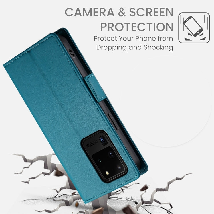 For Samsung Galaxy S20 Ultra 5G Side Buckle Magnetic Frosted Leather Phone Case