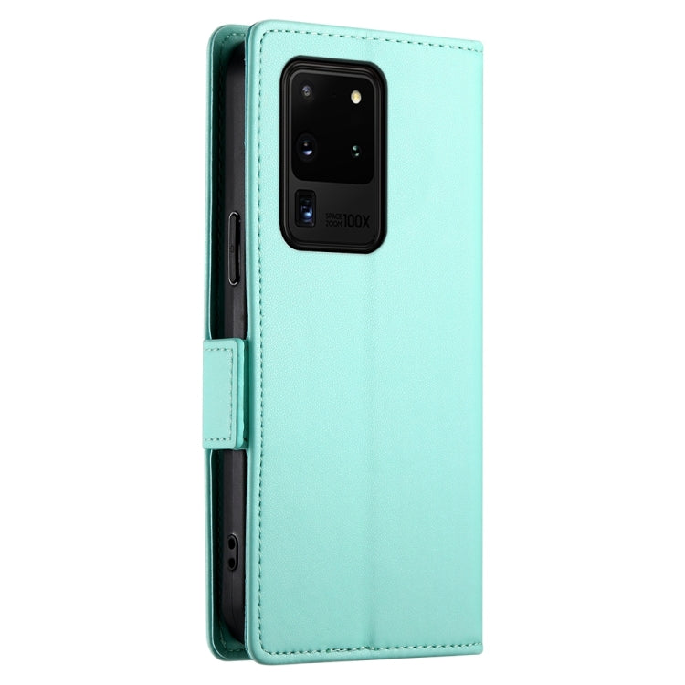 For Samsung Galaxy S20 Ultra 5G Side Buckle Magnetic Frosted Leather Phone Case