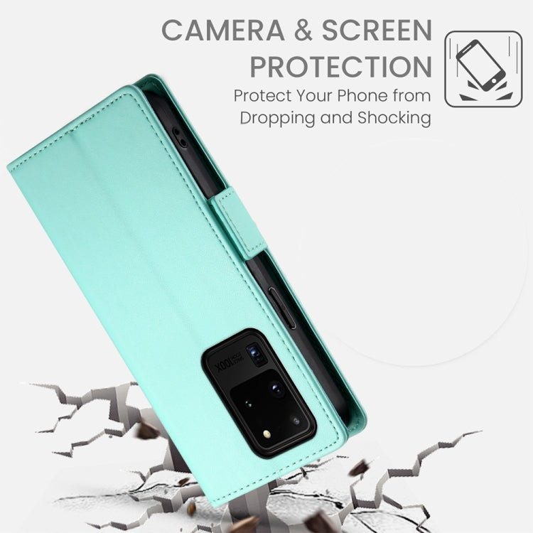 For Samsung Galaxy S20 Ultra 5G Side Buckle Magnetic Frosted Leather Phone Case