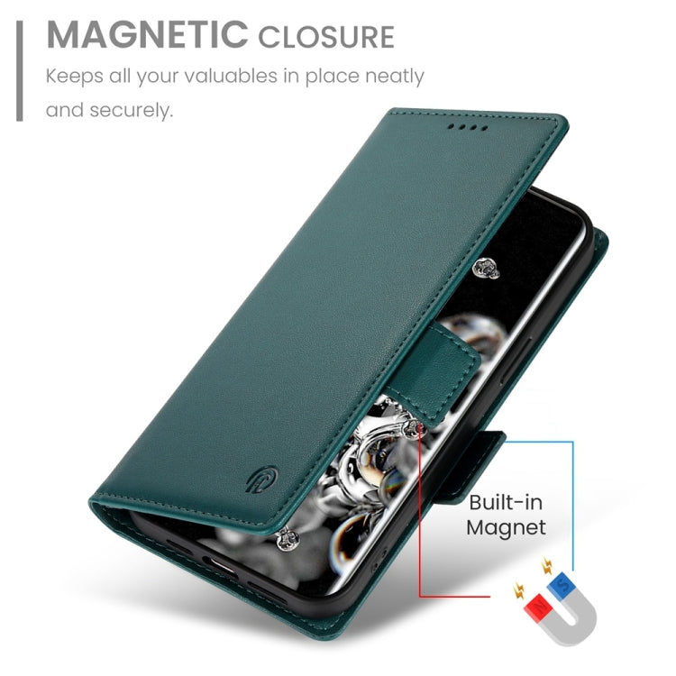 For Samsung Galaxy S20 Ultra 5G Side Buckle Magnetic Frosted Leather Phone Case