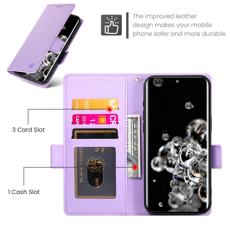 For Samsung Galaxy S20 Ultra 5G Side Buckle Magnetic Frosted Leather Phone Case