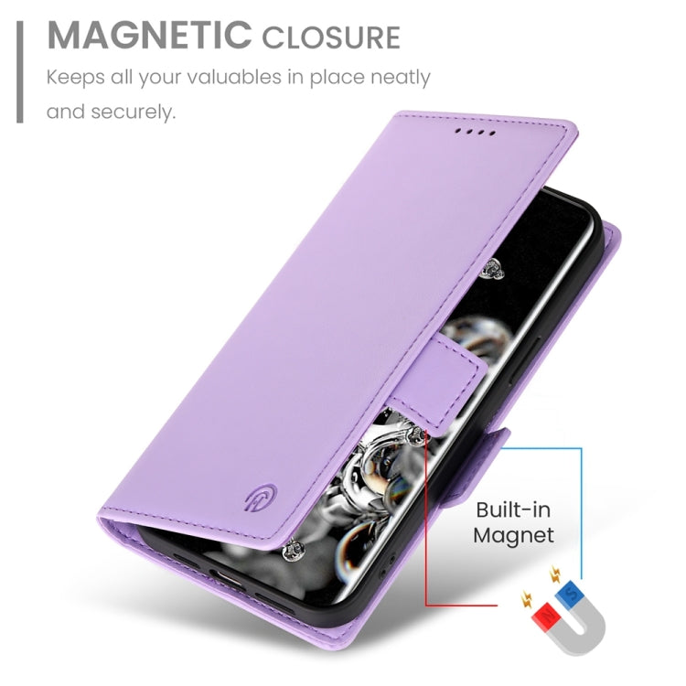 For Samsung Galaxy S20 Ultra 5G Side Buckle Magnetic Frosted Leather Phone Case