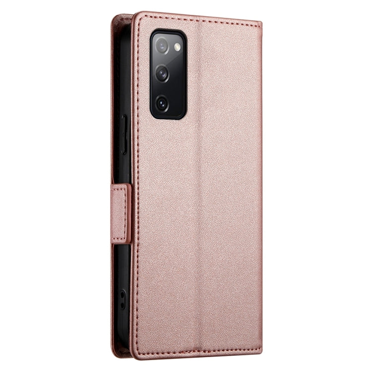 For Samsung Galaxy S20 FE 5G Side Buckle Magnetic Frosted Leather Phone Case