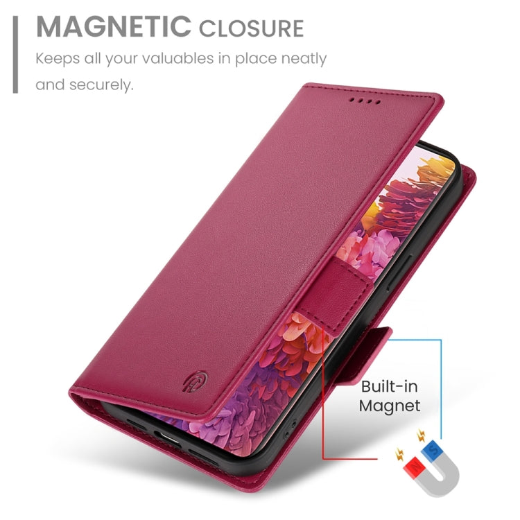 For Samsung Galaxy S20 FE 5G Side Buckle Magnetic Frosted Leather Phone Case