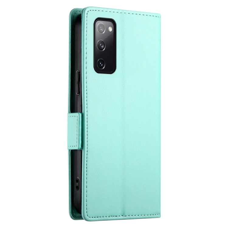 For Samsung Galaxy S20 FE 5G Side Buckle Magnetic Frosted Leather Phone Case