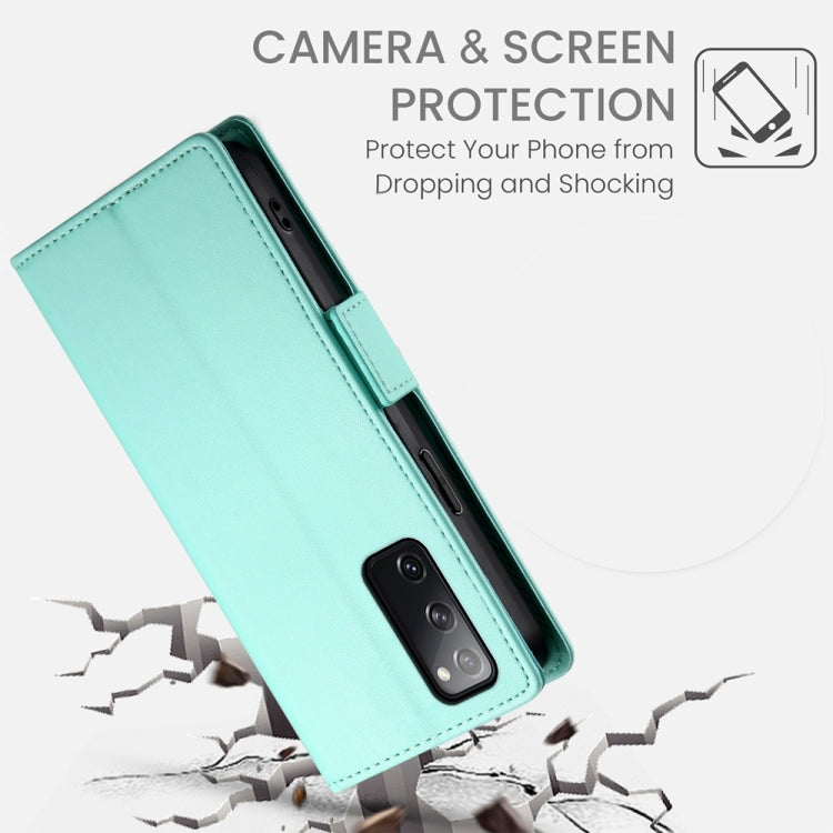 For Samsung Galaxy S20 FE 5G Side Buckle Magnetic Frosted Leather Phone Case
