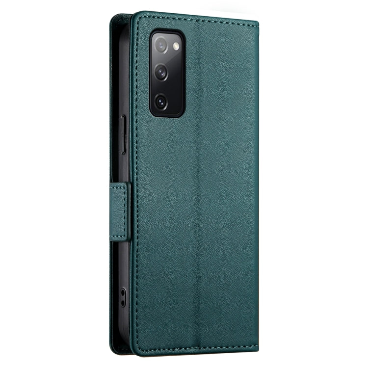 For Samsung Galaxy S20 FE 5G Side Buckle Magnetic Frosted Leather Phone Case