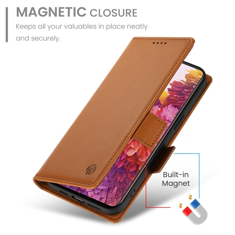 For Samsung Galaxy S20 FE 5G Side Buckle Magnetic Frosted Leather Phone Case
