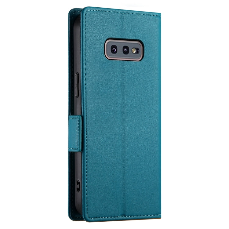 For Samsung Galaxy S10e Side Buckle Magnetic Frosted Leather Phone Case