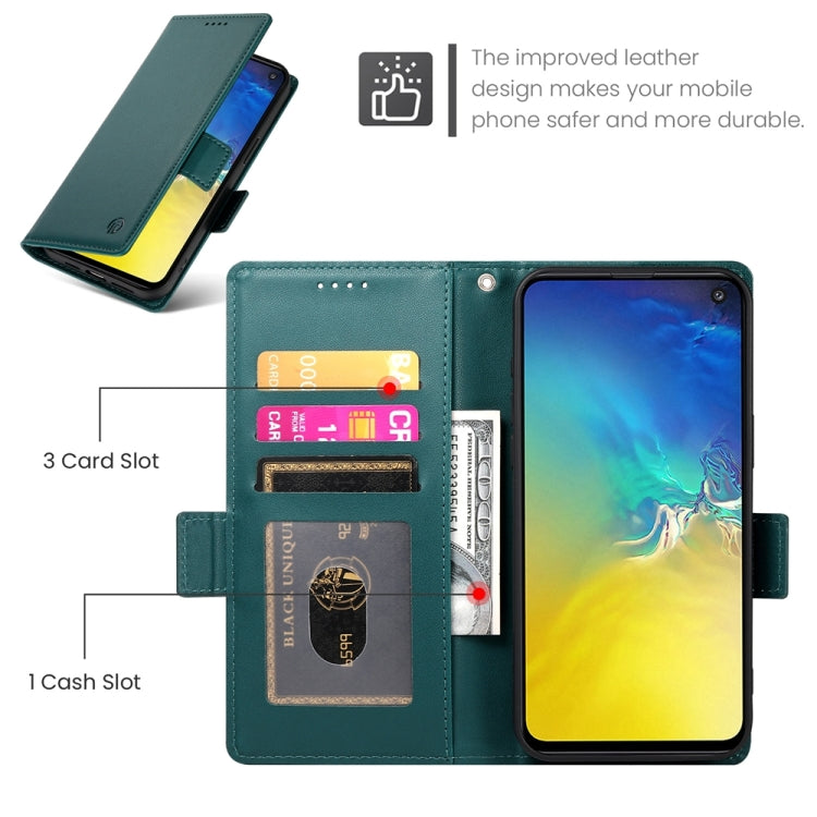 For Samsung Galaxy S10e Side Buckle Magnetic Frosted Leather Phone Case