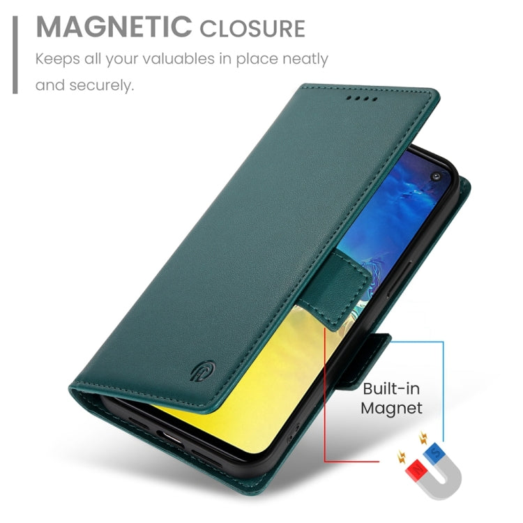 For Samsung Galaxy S10e Side Buckle Magnetic Frosted Leather Phone Case