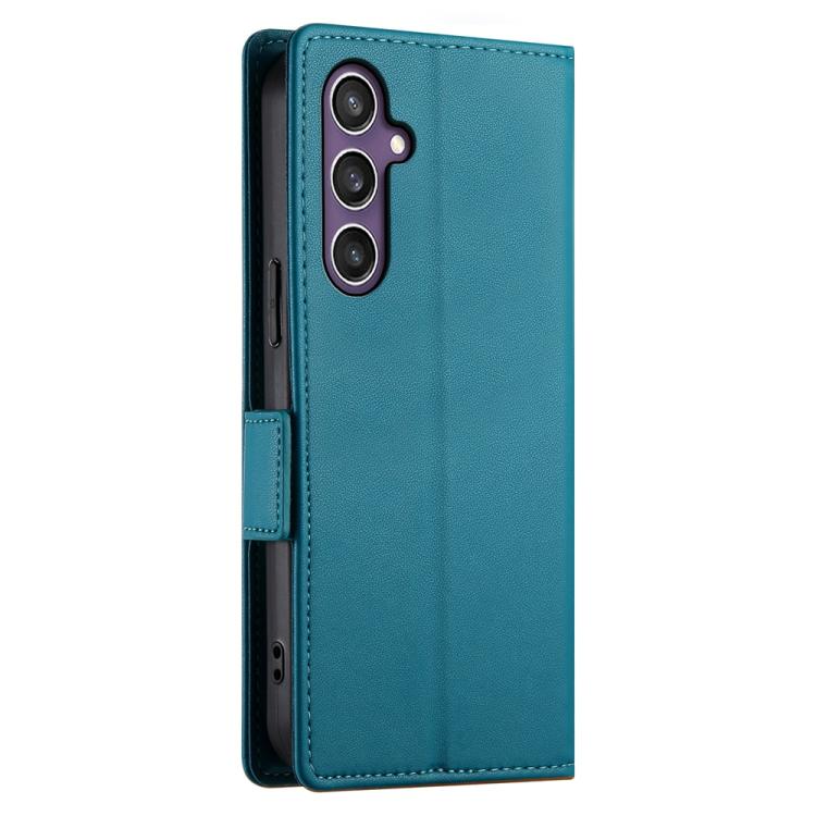 For Samsung Galaxy S25 5G Side Buckle Magnetic Frosted Leather Phone Case