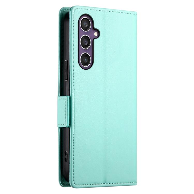 For Samsung Galaxy S25 5G Side Buckle Magnetic Frosted Leather Phone Case
