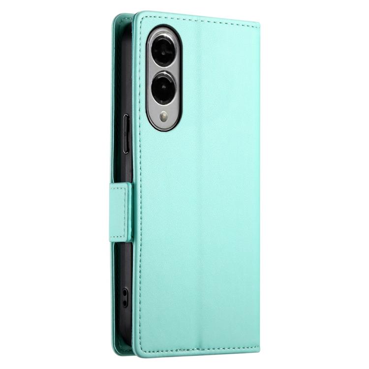 For Samsung Galaxy S25 Edge 5G Side Buckle Magnetic Frosted Leather Phone Case