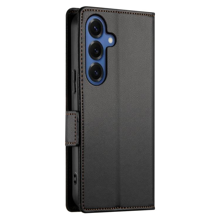 For Samsung Galaxy S26+ 5G Side Buckle Magnetic Frosted Leather Phone Case