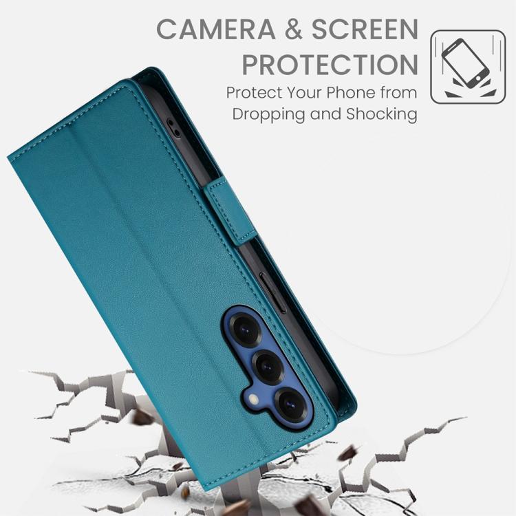 For Samsung Galaxy S26+ 5G Side Buckle Magnetic Frosted Leather Phone Case