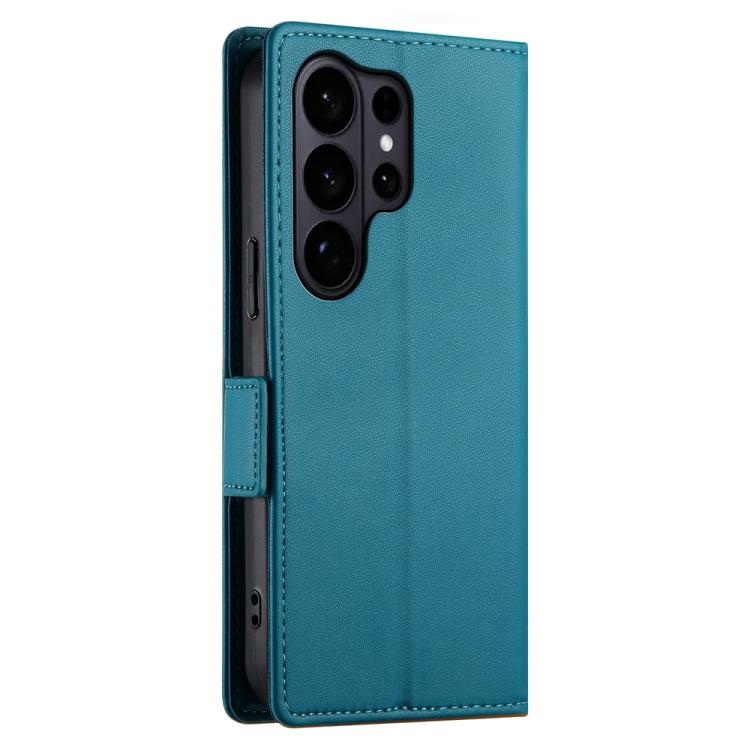 For Samsung Galaxy S26 Ultra 5G Side Buckle Magnetic Frosted Leather Phone Case