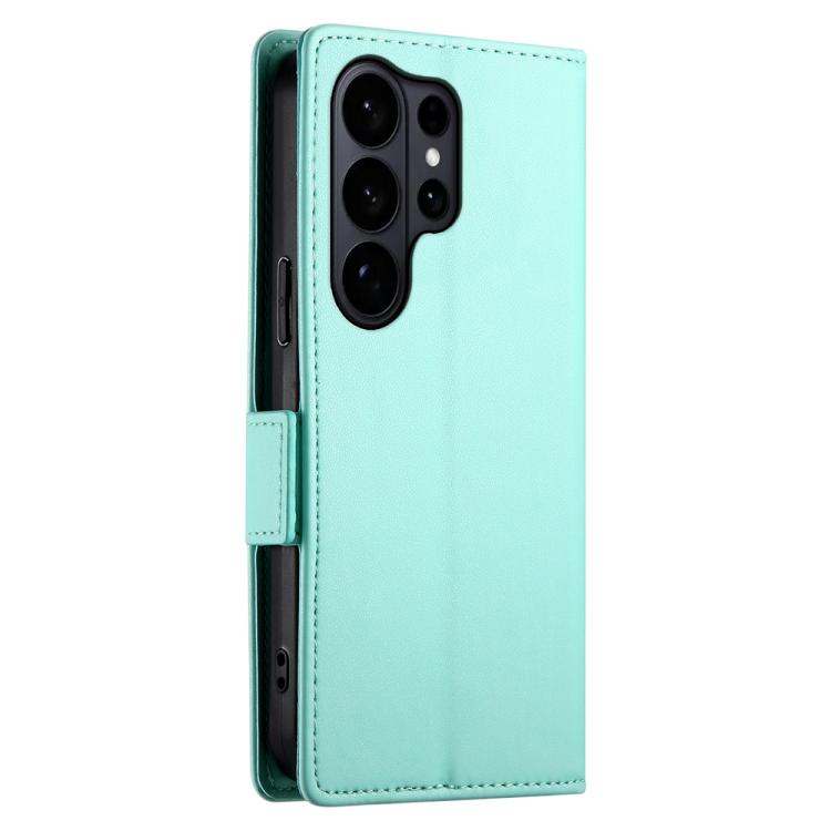For Samsung Galaxy S26 Ultra 5G Side Buckle Magnetic Frosted Leather Phone Case