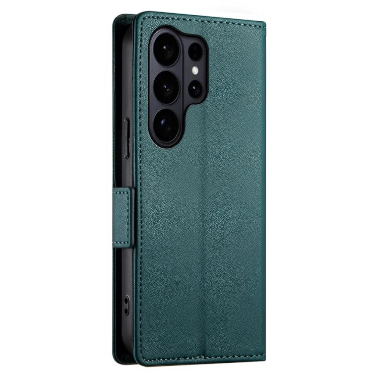 For Samsung Galaxy S26 Ultra 5G Side Buckle Magnetic Frosted Leather Phone Case